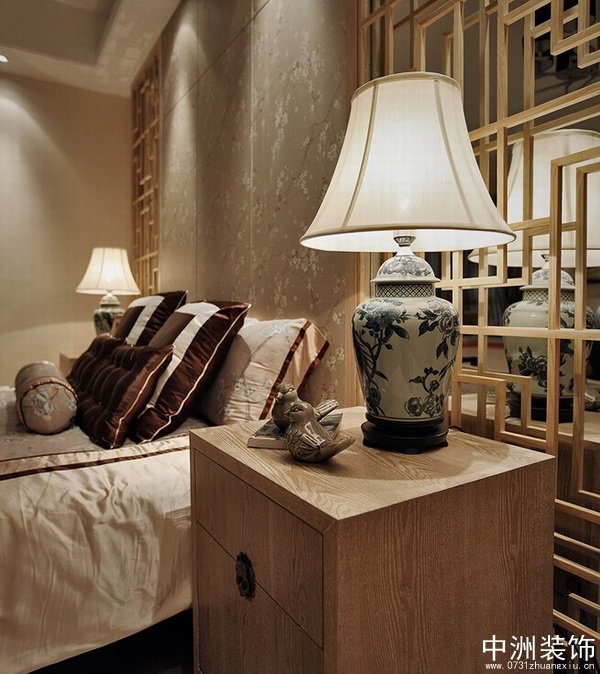 中式古典风格卧室效果图